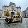 Ohořelé vraky z Ukrajiny instalace Signal Velčovský