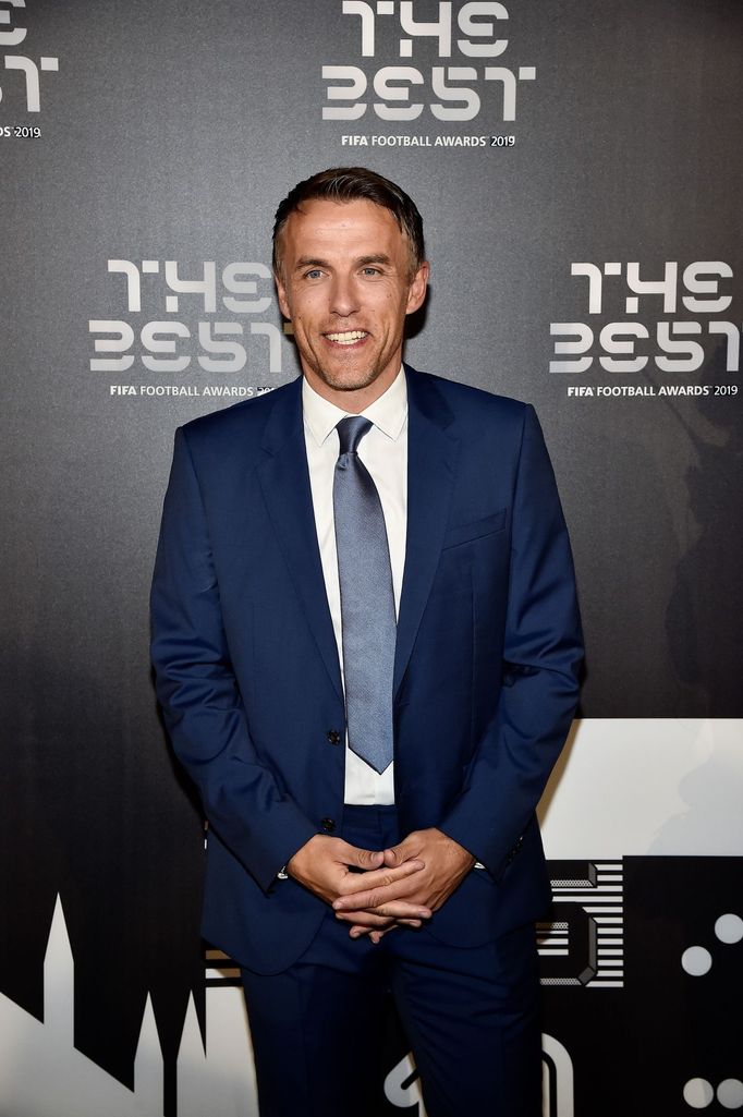 Soccer Football - The Best FIFA Football Awards - Teatro alla Scala, Milan, Italy - September 23, 2019   England women's manager Phil Neville poses as he arrives for the