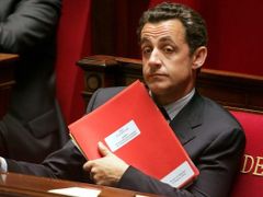 Francouzský ministr vnitra Nicolas Sarkozy.
