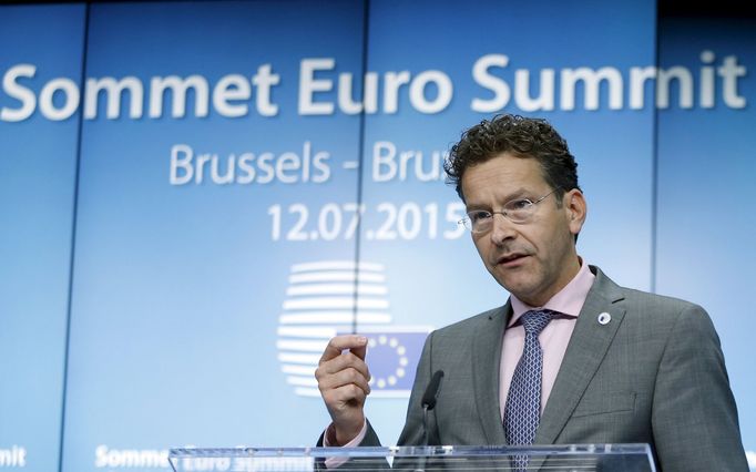 Prezident Euroskupiny Jeroen Dijsselbloem na TK.