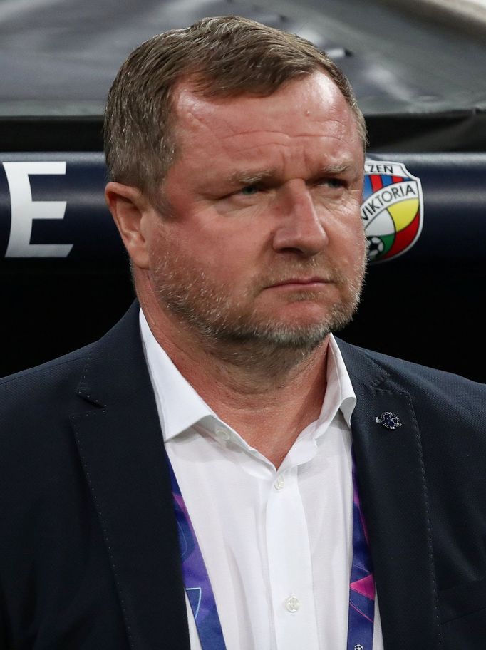 Trenér Pavel Vrba v zápase Ligy mistrů Real Madrid - Viktoria Plzeň.