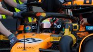 Oscar Piastri, McLaren v kvalifikaci na VC Španělska F1 2025