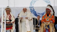 papež František, Kanada, návštěva, indiáni