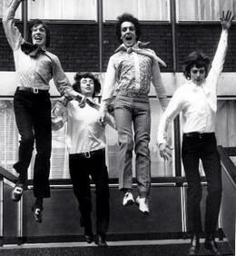 Pink Floyd: Roger Waters, Nick Mason, Syd Barrett a Richard Wright.