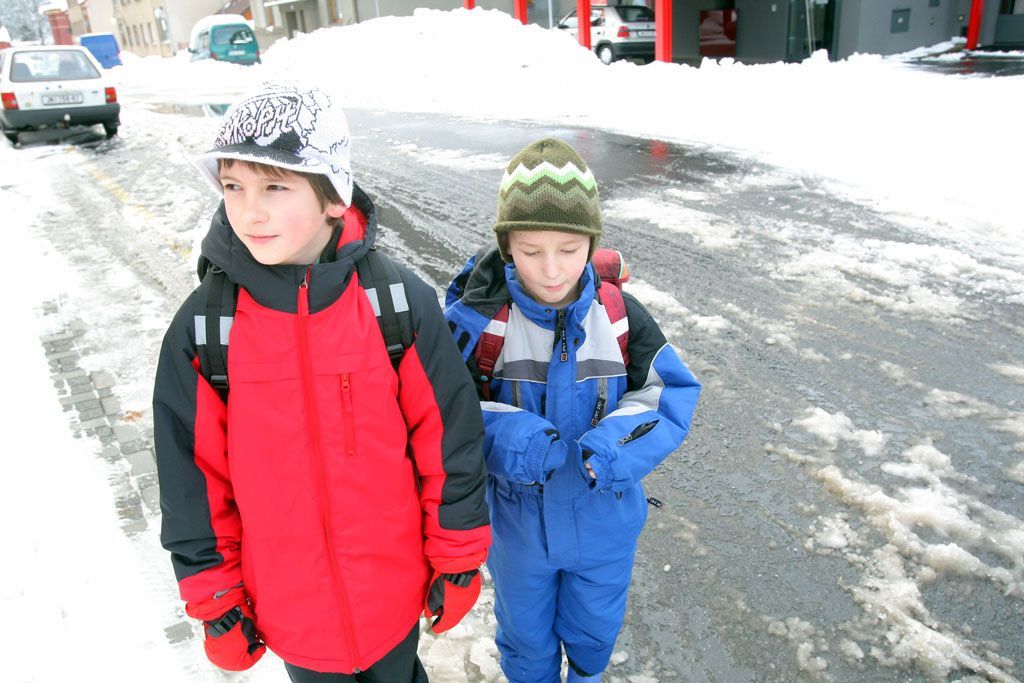 Sníh v Tanvaldu i jinde