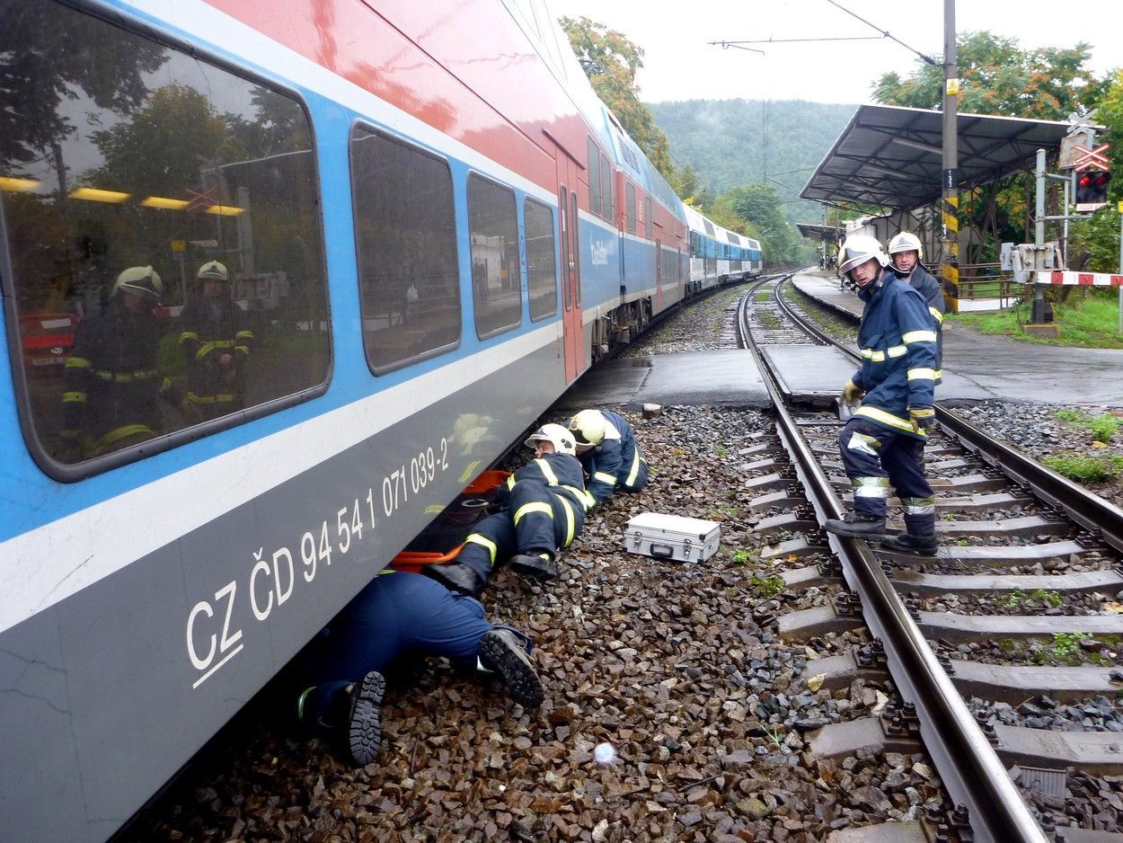 Ilustrační foto, nehoda vlaku.