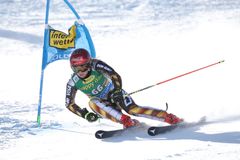 Ledecká poprvé v sezoně bodovala v superobřím slalomu i přes nevýhodné startovní číslo