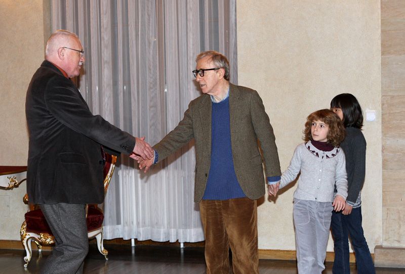 Woody Allen u Václava Klause