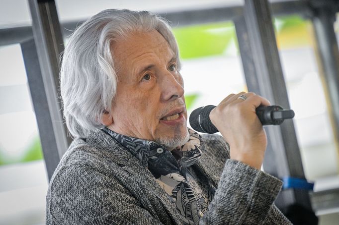 Vladimir Sorokin na pražském veletrhu Svět knihy.