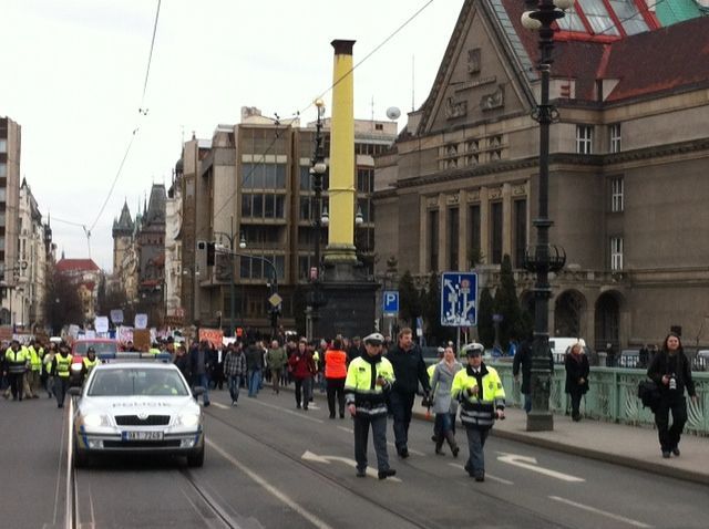 Týden neklidu - demonstrace v Praze