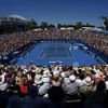 Australian Open: Hradecká - Zvonarevová (pohled na kurt)