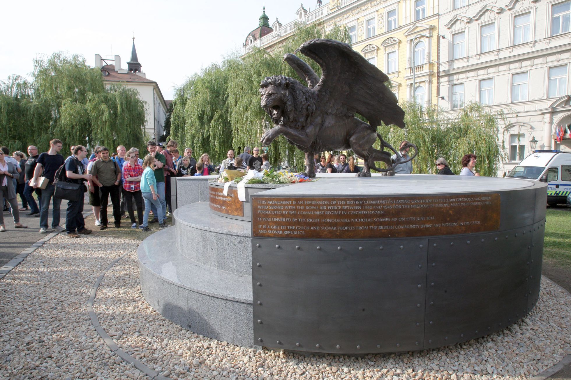 Odhalení okřídleného lva