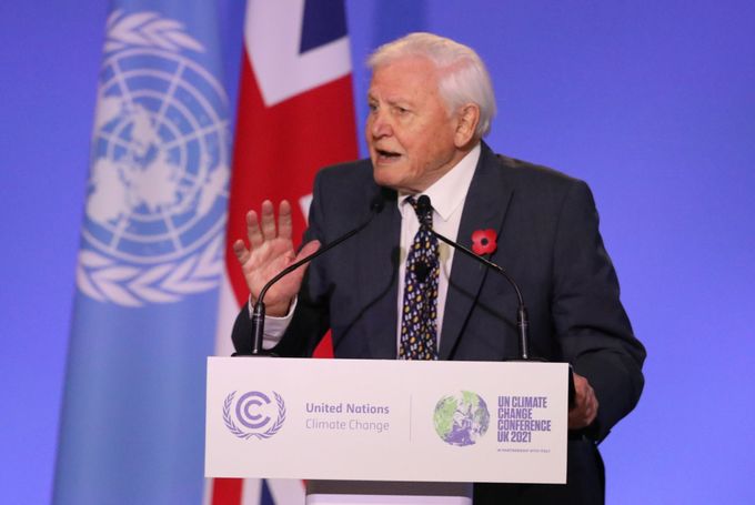 David Attenborough na COP26.