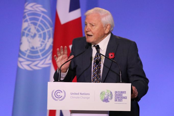 David Attenborough na COP26.