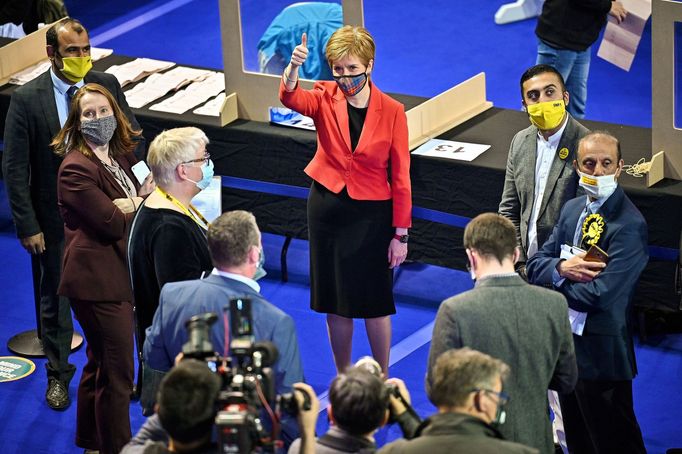 Šéfka Skotské národní strany (SNP) Nicola Sturgeonová