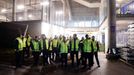 Germany vs Netherlands - International Friendly - HDI Arena, Hanover, Germany - 17/11/15. Stewards leave the stadium after the match was called off by police due to secur