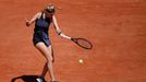 Petra Kvitová v zápase prvního kola French Open 2021