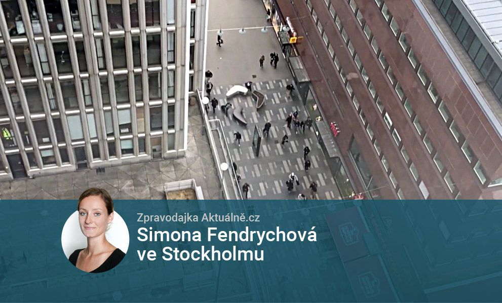 Zpravodajka Aktuálně.cz Simona Fendrychová ve Stockholmu