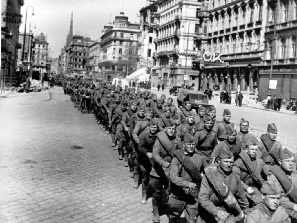 Rudá armáda ve Vídni, duben 1945.